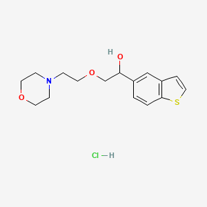 alpha-((2-(4-Morpholinyl)ethoxy)methyl)benzo(b)thiophene-5-methanol hydrochloride