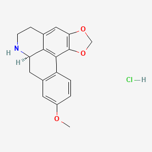 molecular formula C18H18ClNO3 B12733893 Xylopine hydrochloride CAS No. 30437-13-9