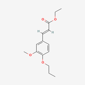 Cinnamic acid, 3-methoxy-4-propoxy-, ethyl ester