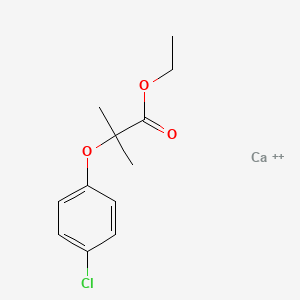 Ethyl 2-(4-chlorophenoxy)-2-methylpropanoate calcium salt