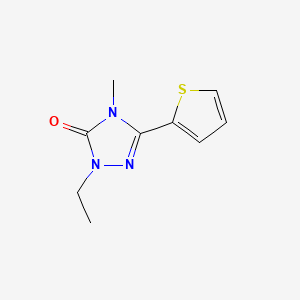 3H-1,2,4-Triazol-3-one, 2,4-dihydro-2-ethyl-4-methyl-5-(2-thienyl)-