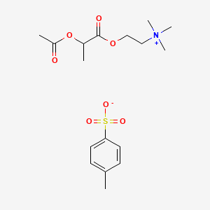 2-(2-(Acetyloxy)-1-oxopropoxy)-N,N,N-trimethylethanaminium 4-methylbenzenesulfonate