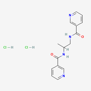 molecular formula C15H18Cl2N4O2 B12733929 Nicaraven dihydrochloride CAS No. 1158520-62-7