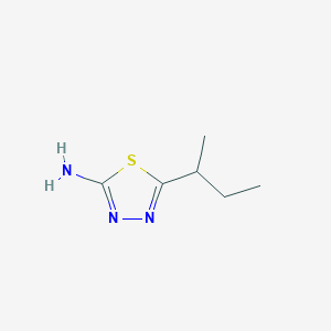 molecular formula C6H11N3S B1273394 5-sec-Butyl-[1,3,4]thiadiazol-2-ylamine CAS No. 62492-20-0