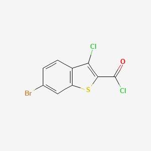 molecular formula C9H3BrCl2OS B1273396 6-Bromo-3-chloro-1-benzothiophene-2-carbonyl chloride CAS No. 75212-27-0
