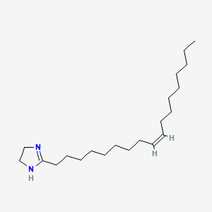 molecular formula C21H40N2 B12733989 1H-Imidazole, 4,5-dihydro-2-(9Z)-9-octadecenyl- CAS No. 7347-29-7