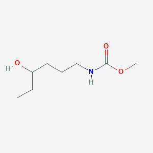 molecular formula C8H17NO3 B012734 methyl N-(4-hydroxyhexyl)carbamate CAS No. 105941-75-1