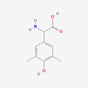 molecular formula C10H13NO3 B1273401 2-Amino-2-(4-hydroxy-3,5-dimethylphenyl)acetic acid CAS No. 37409-33-9