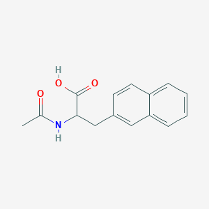 molecular formula C15H15NO3 B12734140 N-Acetyl-3-(2-naphthyl)-DL-alanine CAS No. 58438-02-1