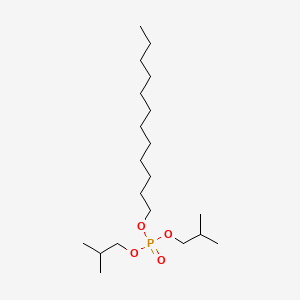 molecular formula C20H43O4P B12734191 Dodecyl bis(2-methylpropyl) phosphate 