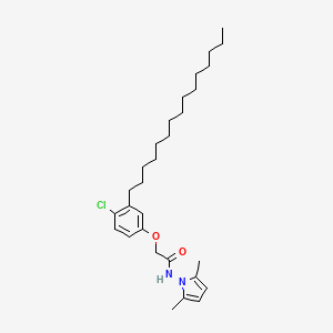 Acetamide, 2-(4-chloro-3-pentadecylphenoxy)-N-(2,5-dimethyl-1H-pyrrol-1-yl)-