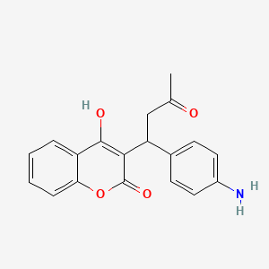 molecular formula C19H17NO4 B12734260 4'-Aminowarfarin CAS No. 47331-24-8