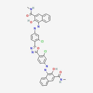 4,4'-[1,3,4-Oxadiazole-2,5-diylbis[(3-chloro-4,1-phenylene)azo]]bis[3-hydroxy-N-methylnaphthalene-2-carboxamide]