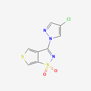 Thieno(3,4-d)isothiazole, 3-(4-chloro-1H-pyrazol-1-yl)-, 1,1-dioxide