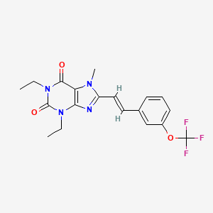 (E)-1,3-Diethyl-7-methyl-8-(3-trifluoromethoxystyryl)xanthine