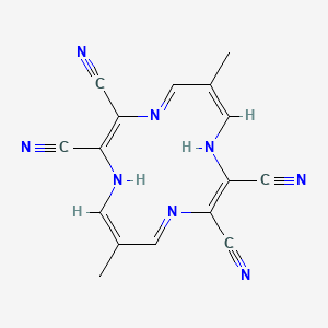 6,13-Dimethyl-1,4,8,11-tetraazacyclotetradeca-2,4,6,9,11,13-hexaene-2,3,9,10-tetracarbonitrile