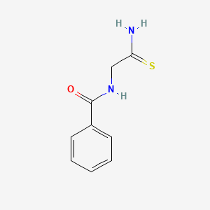 molecular formula C9H10N2OS B1273437 N-(2-氨基-2-硫代氧乙基)苯甲酰胺 CAS No. 55443-42-0