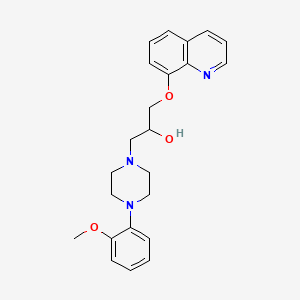 4-(2-Methoxyphenyl)-alpha-((8-quinolinyloxy)methyl)-1-piperazineethanol