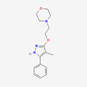 Morpholine, 4-(2-((4-methyl-5-phenyl-1H-pyrazol-3-yl)oxy)ethyl)-