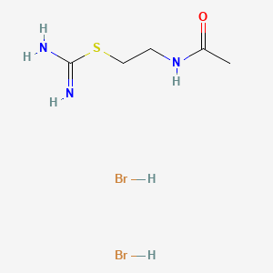 molecular formula C5H13Br2N3OS B12734377 Pseudourea, 2-(2-acetamidoethyl)-2-thio-, dihydrobromide CAS No. 99515-93-2