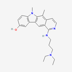 6H-Pyrido(4,3-b)carbazol-9-ol, 1-((3-(diethylamino)propyl)amino)-5,6-dimethyl-