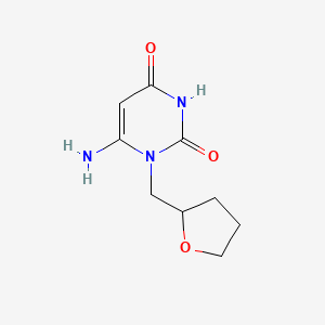 molecular formula C9H13N3O3 B1273450 6-氨基-1-(四氢呋喃-2-基甲基)嘧啶-2,4(1H,3H)-二酮 CAS No. 638136-91-1