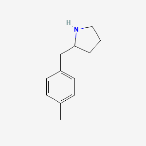 molecular formula C12H17N B1273452 2-(4-甲基苄基)吡咯烷 CAS No. 383127-62-6