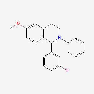 (+-)-1,2,3,4-Tetrahydro-1-(3-fluorophenyl)-6-methoxy-2-phenylisoquinoline