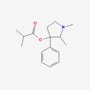 1,2-Dimethyl-3-phenyl-3-pyrrolidinol isobutyrate