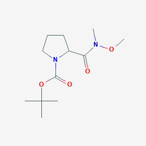 B1273458 tert-Butyl 2-(methoxy(methyl)carbamoyl)pyrrolidine-1-carboxylate CAS No. 334872-14-9