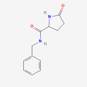 molecular formula C12H14N2O2 B1273461 N-苄基-5-氧代吡咯烷-2-甲酰胺 CAS No. 100135-07-7