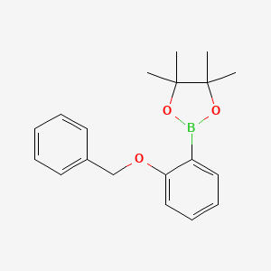 molecular formula C19H23BO3 B1273467 2-(2-(苯甲氧基)苯基)-4,4,5,5-四甲基-1,3,2-二恶杂硼环丁烷 CAS No. 1027757-13-6