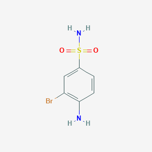 molecular formula C6H7BrN2O2S B1273470 4-氨基-3-溴苯磺酰胺 CAS No. 53297-69-1