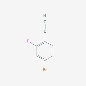 molecular formula C8H4BrF B1273471 4-溴-1-乙炔基-2-氟苯 CAS No. 302912-33-0