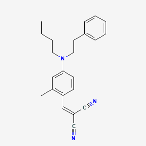 Propanedinitrile, ((4-(butyl(2-phenylethyl)amino)-2-methylphenyl)methylene)-