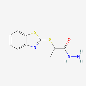 B1273485 2-(1,3-Benzothiazol-2-ylthio)propanohydrazide CAS No. 99055-98-8