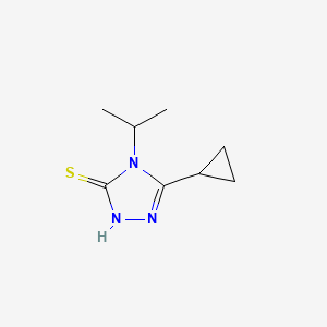 molecular formula C8H13N3S B1273486 5-cyclopropyl-4-isopropyl-4H-1,2,4-triazole-3-thiol CAS No. 667437-60-7