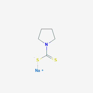 molecular formula C5H8NNaS2 B1273492 吡咯烷-1-碳二硫酸钠 CAS No. 872-71-9