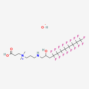 (2-Carboxyethyl)-3-((4,4,5,5,6,6,7,7,8,8,9,9,10,10,11,11,11-heptadecafluoro-2-hydroxyundecyl)amino)propyldimethylammonium hydroxide