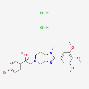 5H-Imidazo(4,5-c)pyridine-5-ethanol, 1,4,6,7-tetrahydro-alpha-(4-bromophenyl)-1-methyl-2-(3,4,5-trimethoxyphenyl)-, dihydrochloride