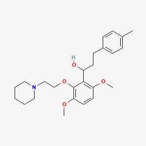 alpha-(3,6-Dimethoxy-2-(2-(1-piperidinyl)ethoxy)phenyl)-4-methylbenzenepropanol