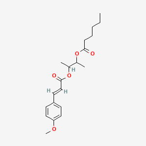 2-((3-(4-Methoxyphenyl)-1-oxo-2-propenyl)oxy)-1-methylpropyl hexanoate