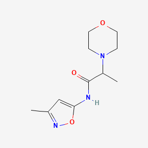 alpha-Methyl-N-(3-methyl-5-isoxazolyl)-4-morpholineacetamide