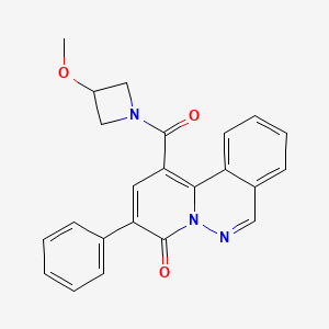 Azetidine, 3-methoxy-1-((4-oxo-3-phenyl-4H-pyrido(2,1-a)phthalazin-1-yl)carbonyl)-