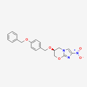 (3S)-6-Nitro-3-((4-(phenylmethoxy)phenyl)methoxy)-2H,3H,4H-imidazolo(2,1-b)1,3-oxazaperhydroine