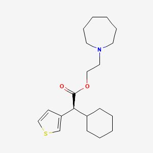 molecular formula C20H31NO2S B12735161 Cetiedil, (S)- CAS No. 51567-16-9