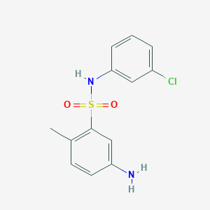 B1273526 5-Amino-N-(3-chloro-phenyl)-2-methyl-benzenesulfonamide CAS No. 326871-18-5