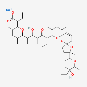 molecular formula C43H71NaO10 B12735311 20-Deoxynarasin sodium CAS No. 70052-00-5