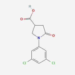 B1273535 1-(3,5-Dichlorophenyl)-5-oxopyrrolidine-3-carboxylic acid CAS No. 91064-26-5