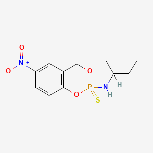 N-(1-Methylpropyl)-6-nitro-4H-1,3,2-benzodioxaphosphorin-2-amine 2-sulfide